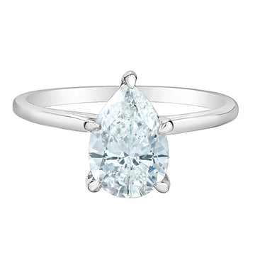 The Classic Solitaire in Pear Cut - Diamond Evolution- Lab Grown Diamond Jewellery