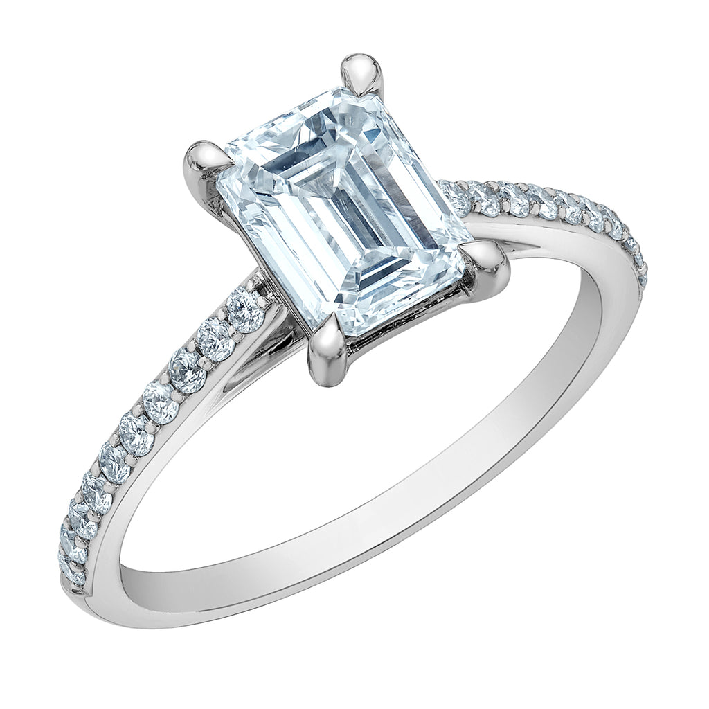 The Fancy Shape Diamond Pave-in Emerald Cut - Diamond Evolution- Lab Grown Diamond Jewellery