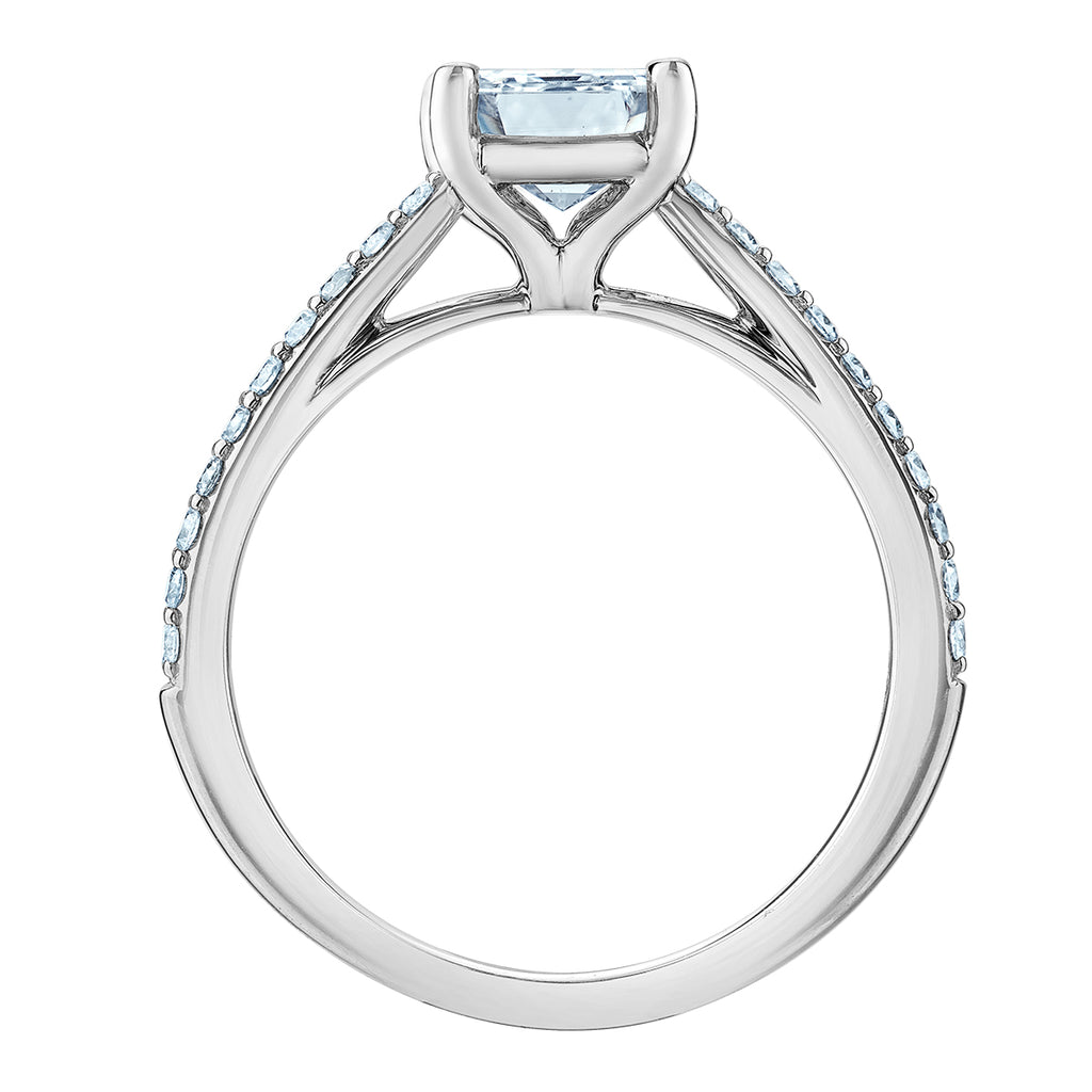 The Fancy Shape Diamond Pave-in Emerald Cut - Diamond Evolution- Lab Grown Diamond Jewellery