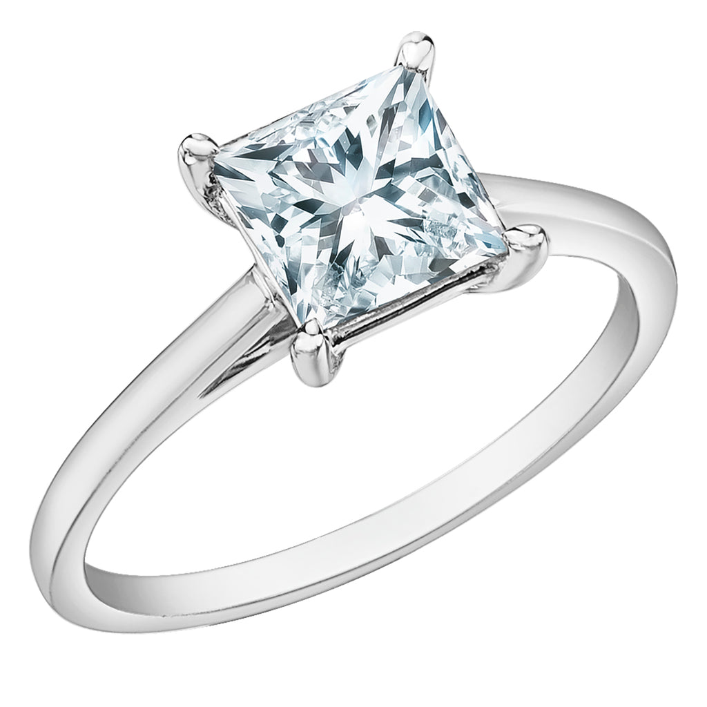 The Classic Solitaire in Princess-Cut - Diamond Evolution- Lab Grown Diamond Jewellery