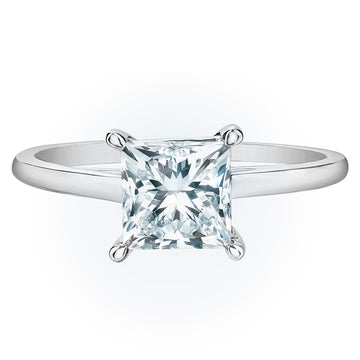 The Classic Solitaire in Princess-Cut - Diamond Evolution- Lab Grown Diamond Jewellery
