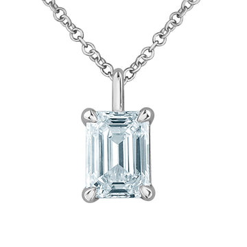 The Fancy Cut Pendant in Emerald-Cut - Diamond Evolution- Lab Grown Diamond Jewellery