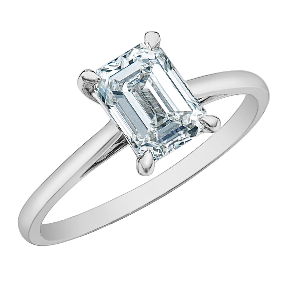 The Classic Solitaire in Emerald-Cut - Diamond Evolution- Lab Grown Diamond Jewellery