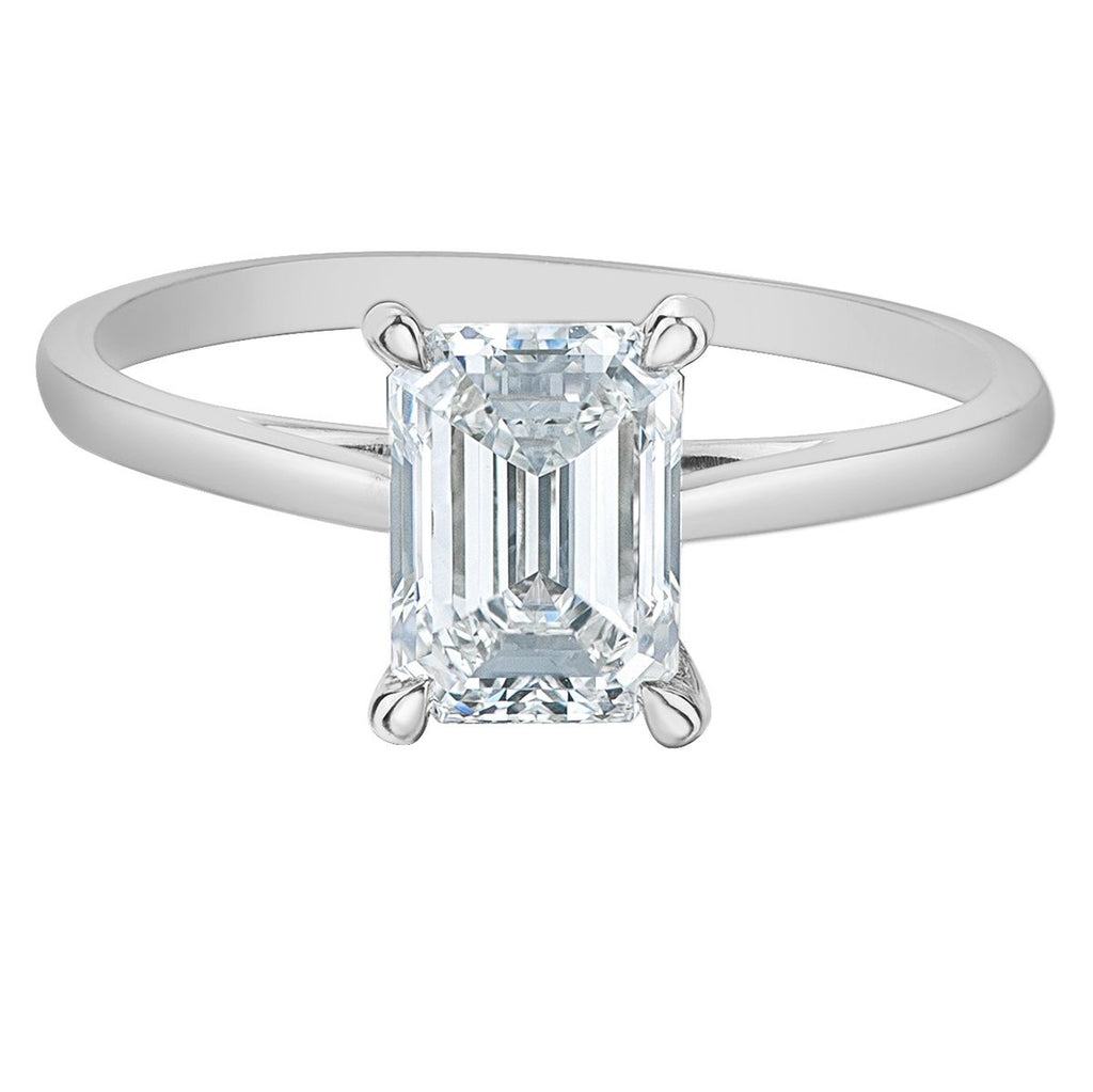 The Classic Solitaire in Emerald-Cut - Diamond Evolution- Lab Grown Diamond Jewellery