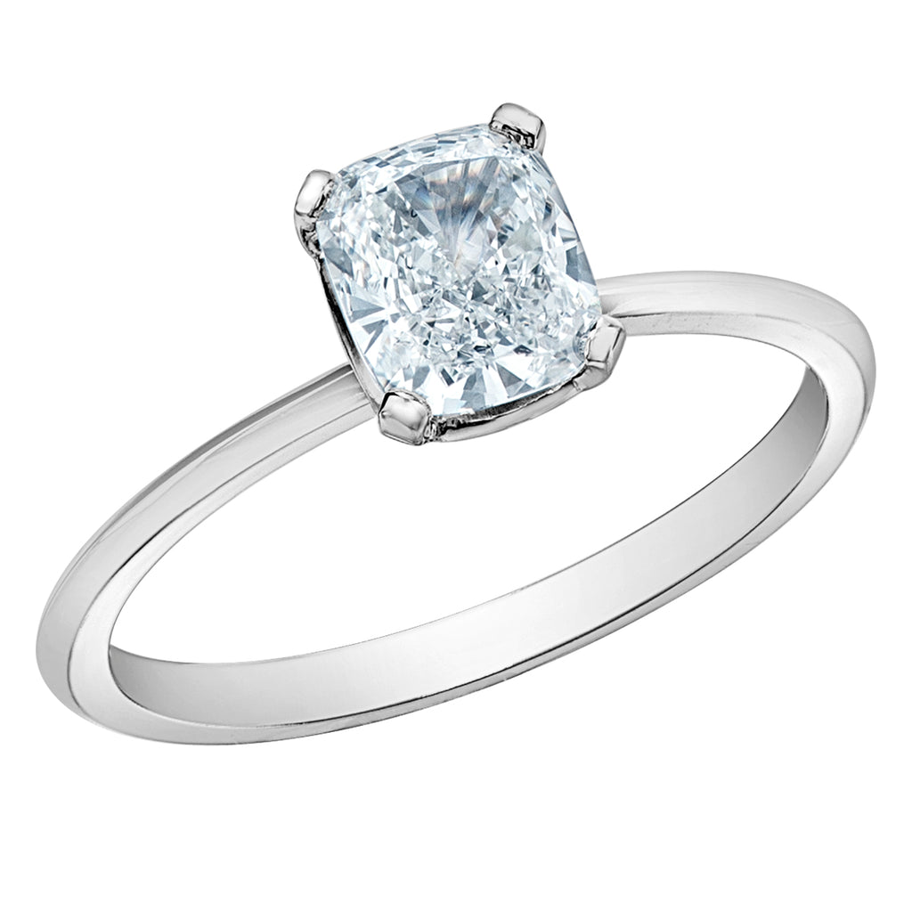 The Classic Solitaire in Cushion-Cut - Diamond Evolution- Lab Grown Diamond Jewellery