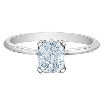 The Classic Solitaire in Cushion-Cut - Diamond Evolution- Lab Grown Diamond Jewellery