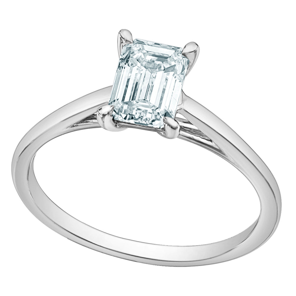 The Classic Solitaire in Emerald-Cut - Diamond Evolution- Lab Grown Diamond Jewellery