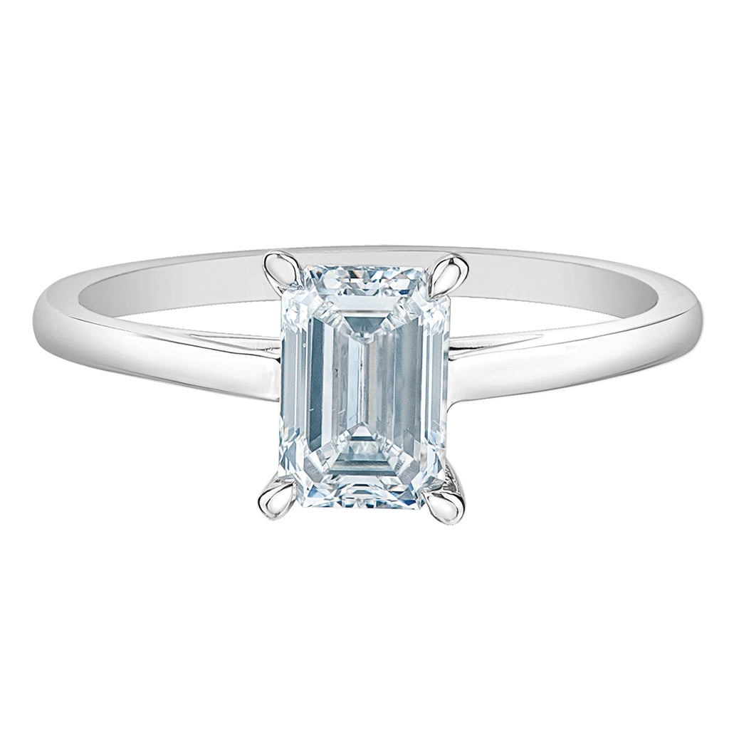 The Classic Solitaire in Emerald-Cut - Diamond Evolution- Lab Grown Diamond Jewellery