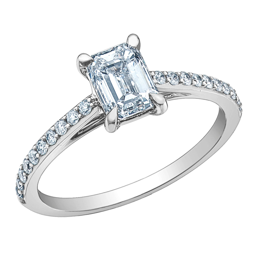 The Fancy Shape Diamond Pave-in Emerald Cut - Diamond Evolution- Lab Grown Diamond Jewellery