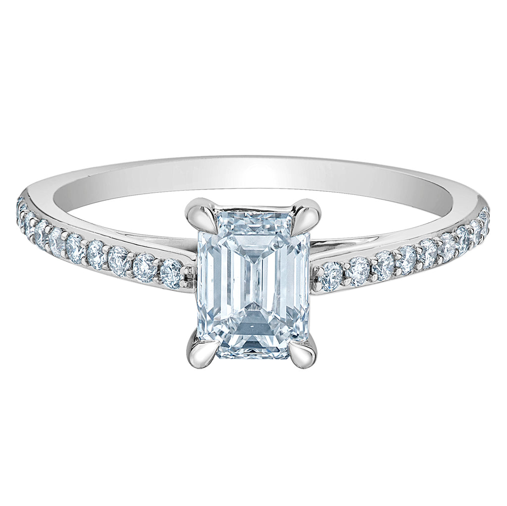 The Fancy Shape Diamond Pave-in Emerald Cut - Diamond Evolution- Lab Grown Diamond Jewellery