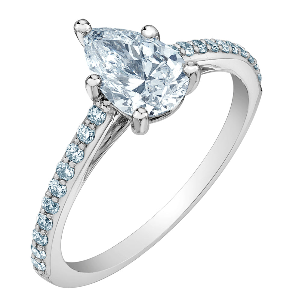 The Fancy Shape Diamond Pave-in Pear Cut - Diamond Evolution- Lab Grown Diamond Jewellery
