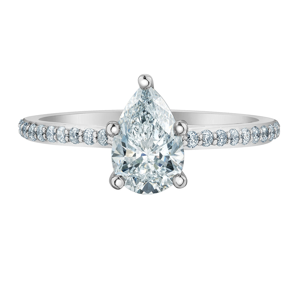 The Fancy Shape Diamond Pave-in Pear Cut - Diamond Evolution- Lab Grown Diamond Jewellery