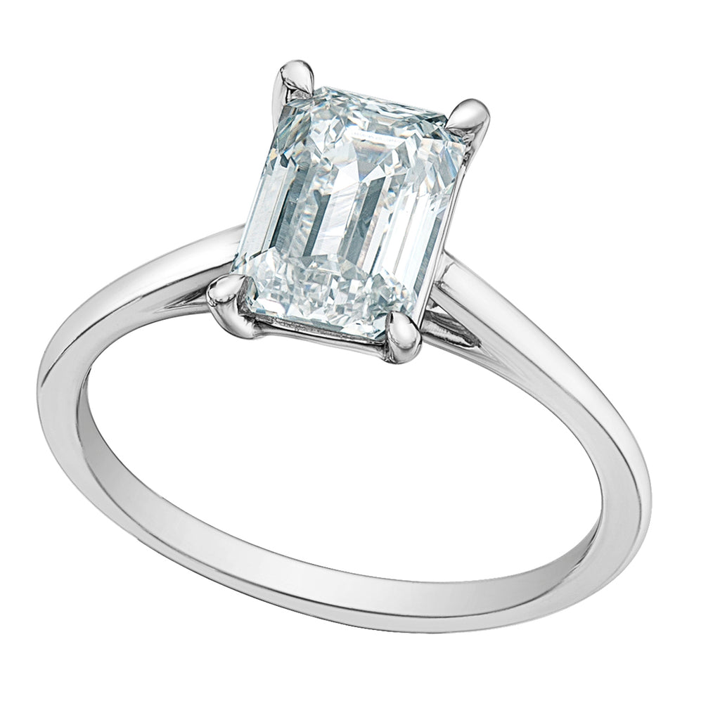 The Classic Solitaire in Emerald-Cut - Diamond Evolution- Lab Grown Diamond Jewellery