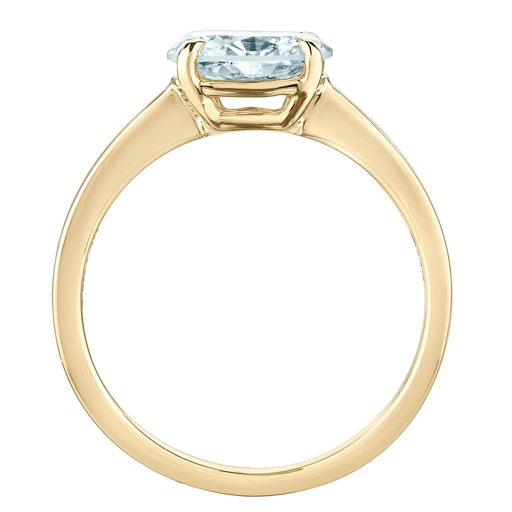 East-West Oval-Cut Lab Grown Engagement Ring – Diamond Evolution- Lab ...