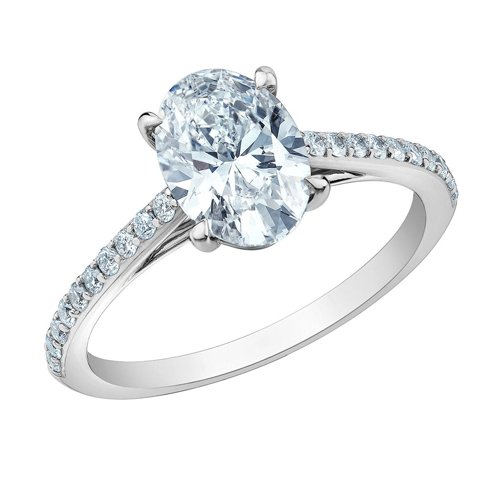 The Fancy Shape Diamond Pave-in Oval Cut - Diamond Evolution- Lab Grown Diamond Jewellery