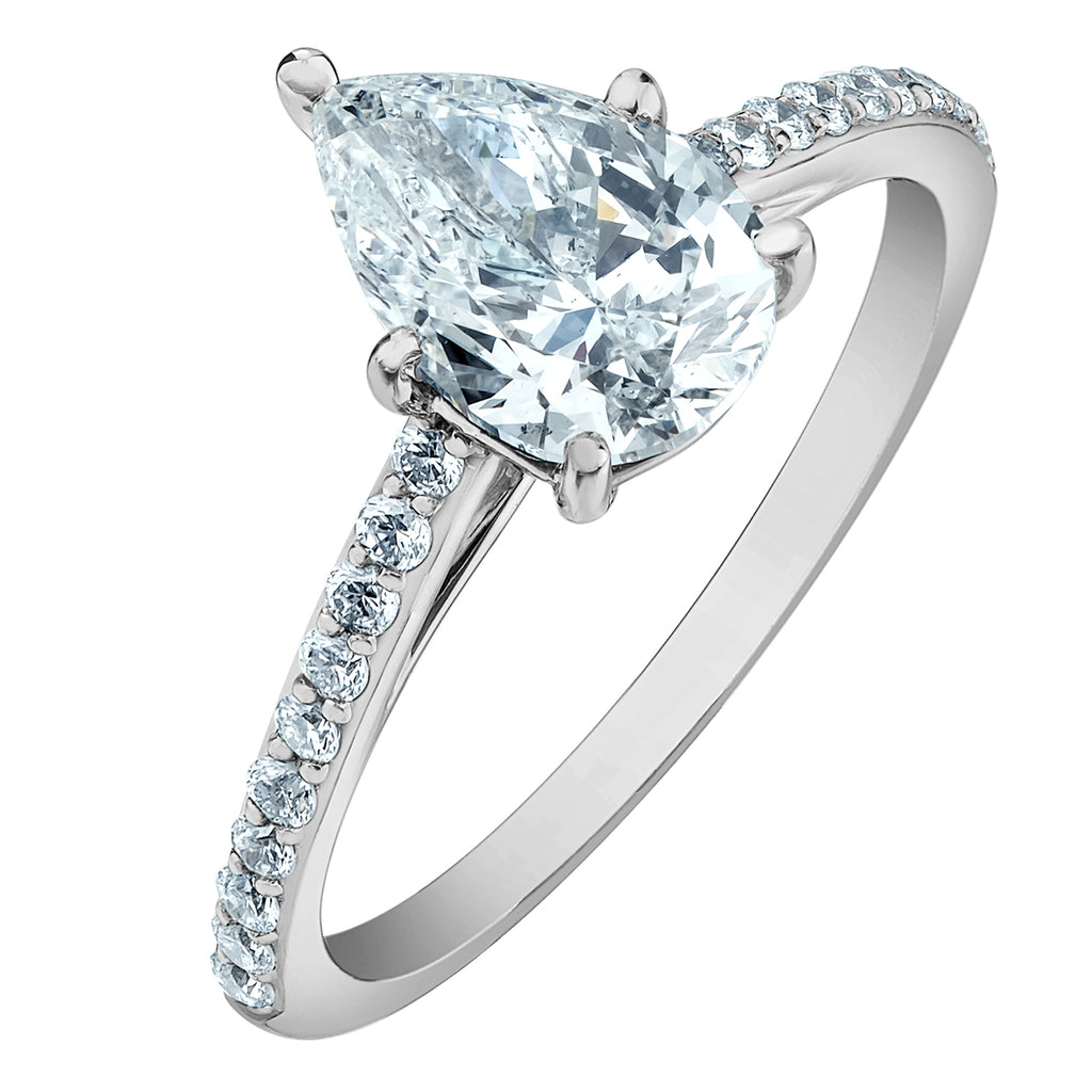 The Fancy Shape Diamond Pave-in Pear Cut - Diamond Evolution- Lab Grown Diamond Jewellery
