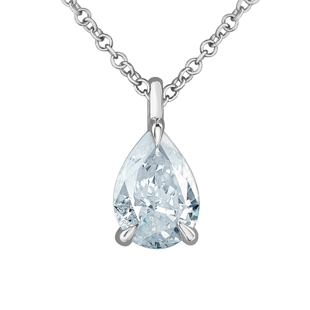 The Fancy Cut Solitaire Pendant in Pear-Cut - Diamond Evolution- Lab Grown Diamond Jewellery