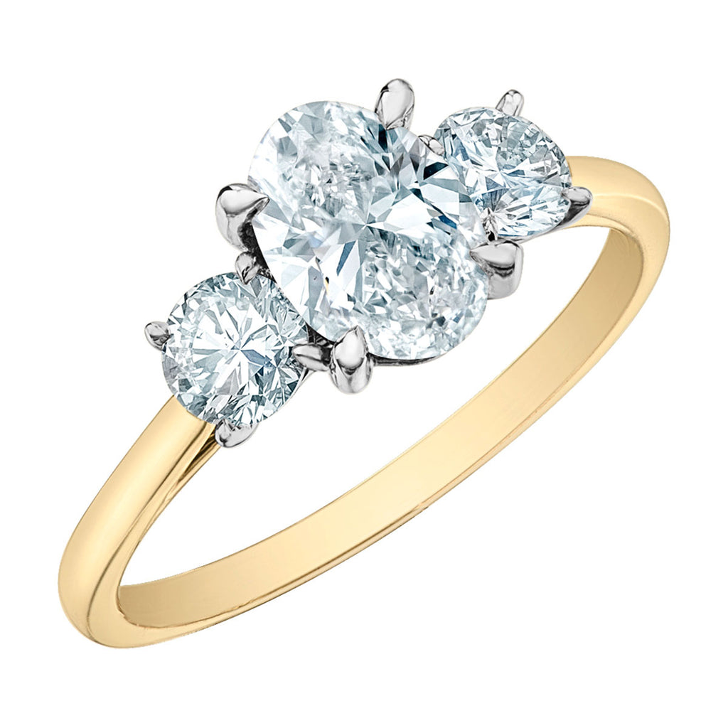 The Three Stone Ring in Oval-Cut - Diamond Evolution- Lab Grown Diamond Jewellery